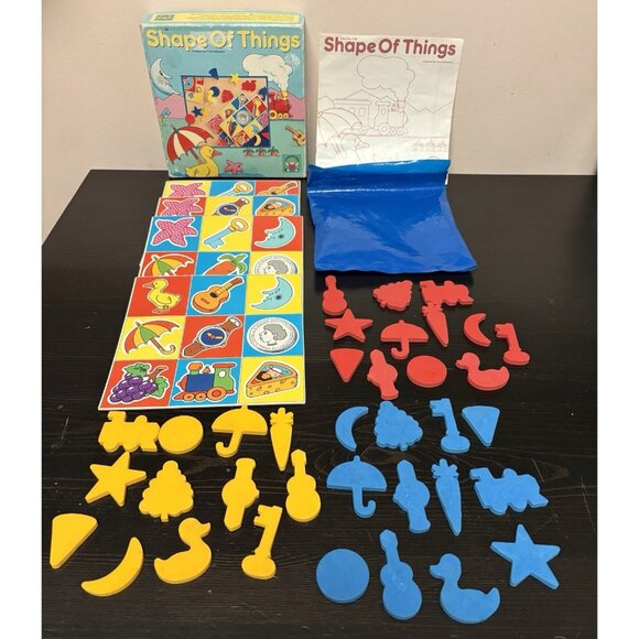 Discovery Toys Shape Of Things Vintage Game 1990 Grab Bag Shape Lotto Game 3+ - Picture 1 of 8
